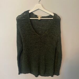 Open knit green H&M sweater